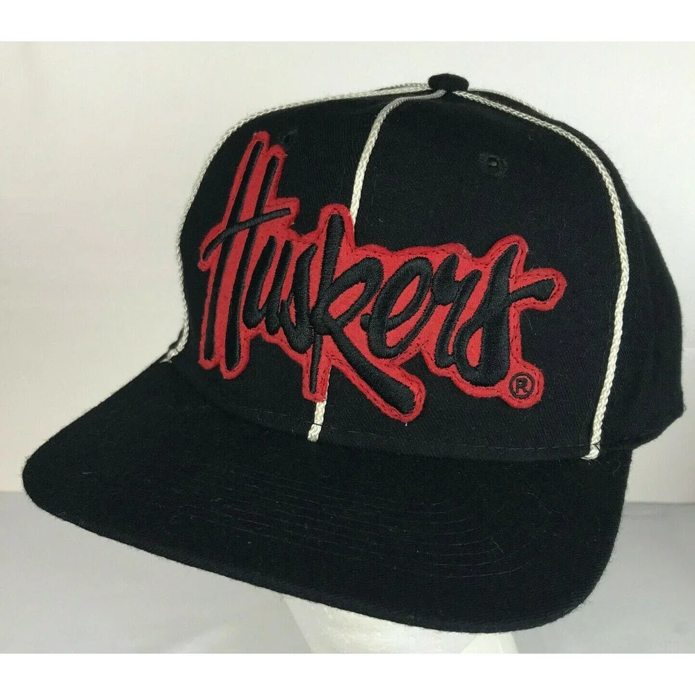 Nebraska Cornhuskers Football Snap Back Hat Cap Huskers Patch Referee Umpire